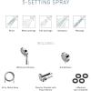 Moen Ignite Brushed Nickel Five-Function 3-3/4″ Diameter 5-Function Shower Spray Head with Handheld Showerhead, 20016SRN((Pack of 2))