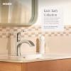 Moen Karis Black Matte One-Handle Single Hole Bathroom Sink Faucet with Optional Deckplate, 84346BL(Chrome)