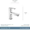 Moen Laris Two-Handle 4” Centerset Modern Bathroom Faucet, 84015(1 Handle)