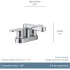Moen Laris Two-Handle 4” Centerset Modern Bathroom Faucet, 84015(2 Handle)