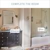 Moen Meena Bronzed Gold One-Handle Single Hole Modern Bathroom Sink Faucet with Optional Deckplate and Drain Assembly, 84794BZG(Chrome)