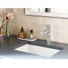 Moen Meena Bronzed Gold One-Handle Single Hole Modern Bathroom Sink Faucet with Optional Deckplate and Drain Assembly, 84794BZG(Chrome)