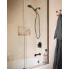 Moen Meena Bronzed Gold Single Handle Modern Shower Faucet with Handshower and Tub Spout for Bathtub, Valve Included, 82618BZG(Matte Black)