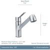 Moen Method Spot Resist Stainless Steel One-Handle Pullout Kitchen Faucet with High Spray Pressure, Kitchen Sink Faucets with Pull Out Sprayer, 7585SRS(Spot Resist Stainless)