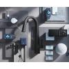Moen Nio Spot Resist Stainless Contemporary Smart Faucet Touchless Pull Down Sprayer Kitchen Faucet with Voice Control and Power Boost, S75005EVSRS(Matte Black)