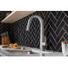 Moen Nio Spot Resist Stainless Contemporary Smart Faucet Touchless Pull Down Sprayer Kitchen Faucet with Voice Control and Power Boost, S75005EVSRS(Spot Resist Stainless)