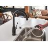 Moen Noell Mediterranean Bronze Single-Handle Kitchen Faucet with Side Sprayer, 87506BRB