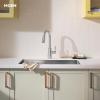 Moen Riley Matte Black Motionsense Wave Sensor Touchless One Handle Pulldown Kitchen Faucet Featuring Power Clean, 7402EWBL(Chrome)