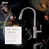 Moen Riley Matte Black Motionsense Wave Sensor Touchless One Handle Pulldown Kitchen Faucet Featuring Power Clean, 7402EWBL(Spot Resist Stainless)