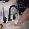 Moen Ronan Bronzed Gold Two-Handle Adjustable Widespread Modern Bathroom Faucet, Valve Included, 84023BZG