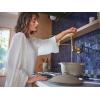 Moen S665BLS Modern Wall Mount Swing Arm Folding Pot Filler Kitchen Faucet, Black Stainless(Brushed Gold)