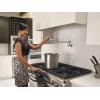 Moen S665BLS Modern Wall Mount Swing Arm Folding Pot Filler Kitchen Faucet, Black Stainless(Chrome)