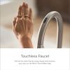 Moen STO One Handle High Arc Pulldown Modern Kitchen Faucet with Power Clean, Spot Resist Stainless, S72308SRS(Matte Black)