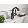 Moen Sarona Spot Resist Brushed Nickel One-Handle Single Hole Rustic Farmhouse Bathroom Sink Faucet with Optional Deckplate, 84144SRN(Mediterranean Bronze)