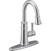 Moen 6260 Belfield One-Handle Pulldown Bar Faucet with Power Clean Featuring Reflex, Chrome(Chrome)