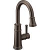 Moen 6260 Belfield One-Handle Pulldown Bar Faucet with Power Clean Featuring Reflex, Chrome(Oil Rubbed Bronze)