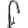 Moen 7864EVC Sleek Smart Faucet Touchless Pull Down Sprayer Kitchen Faucet with Voice Control and Power Boost, Chrome(Black Stainless)
