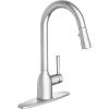 Moen Adler Chrome Motionsense Wave Sensor Touchless One Handle Pulldown Kitchen Faucet Featuring Power Clean, 87233EWC(Chrome)