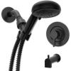 Moen Beric Bronzed Gold Single Handle Modern Tub and Shower Faucet with Handshower, Valve Included, 82775BZG(Matte Black)