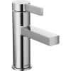 Moen Beric Matte Black Modern One-Handle Single Hole Bathroom Faucet with Drain Assembly and Optional Deckplate for Your Bath Sink, 84774BL(Chrome)