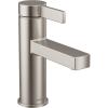 Moen Beric Matte Black Modern One-Handle Single Hole Bathroom Faucet with Drain Assembly and Optional Deckplate for Your Bath Sink, 84774BL(Spot Resist Nickel)
