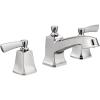 Moen Conway Chrome Two Handle Widespread Bathroom Sink Faucet with Valve Included, 84926