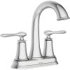 Moen Ellicott Chrome Two-Handle Centerset Bathroom Faucet with Drain Assembly, 84092
