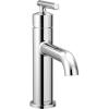 Moen Gibson One-Handle Single Hole Modern Bathroom Sink Faucet with Optional Deckplate, Matte Black, 6145BL(Chrome)