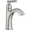 Moen Halle Spot Resist Brushed Nickel One-Handle Single Hole Bathroom Sink Faucet with Optional Deckplate, 84970SRN