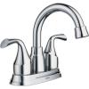 Moen Idora Matte Black Two-Handle Centerset Bathroom Sink Faucet with Drain Assembly, 84115BL(Chrome)