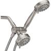 Moen Ignite Brushed Nickel Five-Function 3-3/4″ Diameter 5-Function Shower Spray Head with Handheld Showerhead, 20016SRN((Pack of 1))