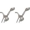 Moen Ignite Brushed Nickel Five-Function 3-3/4″ Diameter 5-Function Shower Spray Head with Handheld Showerhead, 20016SRN((Pack of 2))