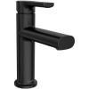 Moen Meena Bronzed Gold One-Handle Single Hole Modern Bathroom Sink Faucet with Optional Deckplate and Drain Assembly, 84794BZG(Matte Black)