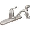 Moen Muirfield Spot Resist Stainles Single-Handle Kitchen Faucet with Side Sprayer, CA87520SRS