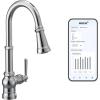Moen Paterson Chrome Smart Faucet Touchless Pull Down Sprayer Kitchen Faucet with Voice Control and Power Boost, S72003EVC