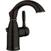 Moen Sarona Spot Resist Brushed Nickel One-Handle Single Hole Rustic Farmhouse Bathroom Sink Faucet with Optional Deckplate, 84144SRN(Mediterranean Bronze)