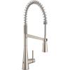 Moen Sleek Black Stainless One-Handle Touchless High Arc Pulldown Kitchen Faucet, Modern Spring Kitchen Sink Faucet with Pulldown Sprayer Head and Wave Motion Sensor, 5925EWBLS(Spot Resist Stainless)