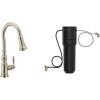 Moen Weymouth Chrome Motionsense Wave Touchless Kitchen Faucet, Traditional Spring Kitchen Sink Faucet with Pulldown Sprayer and Hands-Free Sensor, S73104EWC(Polished Nickel)