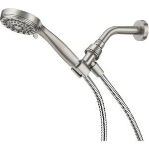 Moen 20091SRN 5-Setting Hand Held Brushed Nickel Spot Resist Shower Head, 2.5 GPM((Pack of 1))