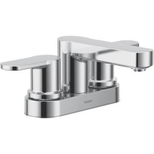 Moen Laris Two-Handle 4” Centerset Modern Bathroom Faucet, 84015(2 Handle)