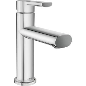 Moen Meena Bronzed Gold One-Handle Single Hole Modern Bathroom Sink Faucet with Optional Deckplate and Drain Assembly, 84794BZG(Chrome)