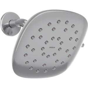 Moen Verso Eco-Performance Infiniti Dial Square Rain Shower Head, 6-Inch Diameter Spray Head, Chrome, 220R4EP(Chrome)