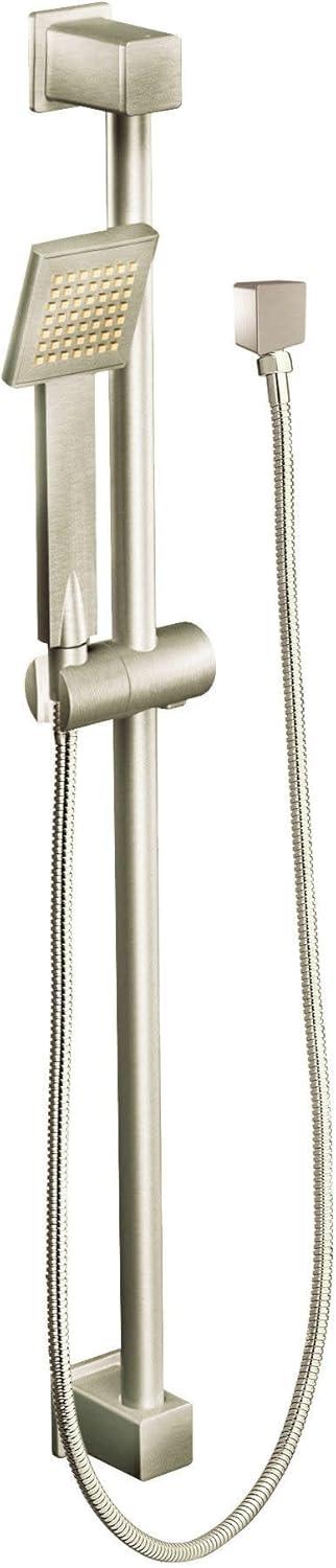 image:imageMoen 90 Degree Brushed Nickel Modern EcoPerformance Handshower Handheld Shower with 30Inch Slide Bar and 69Inch Metal Hose S3879EPBN