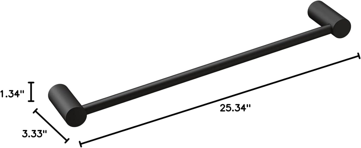 image:imageMoen Align Brushed Gold 24Inch Modern Single Towel Bar YB0424BGMatte Black