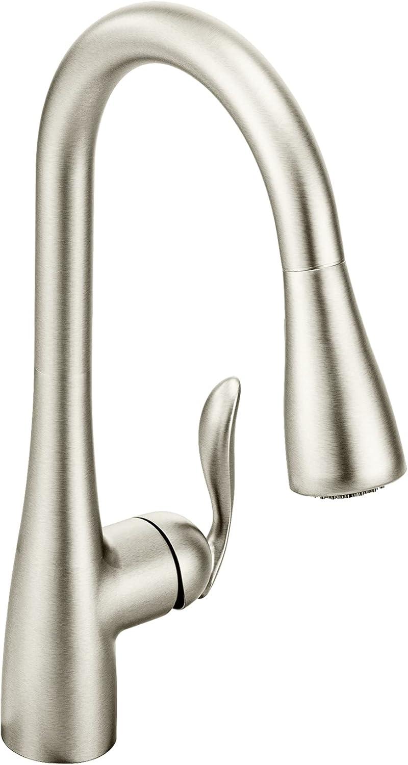 image:imageMoen Arbor Spot Resist Stainless Motionsense Wave Sensor Touchless OneHandle Single Hole Kitchen Sink Faucet 7594EWSRSStainless