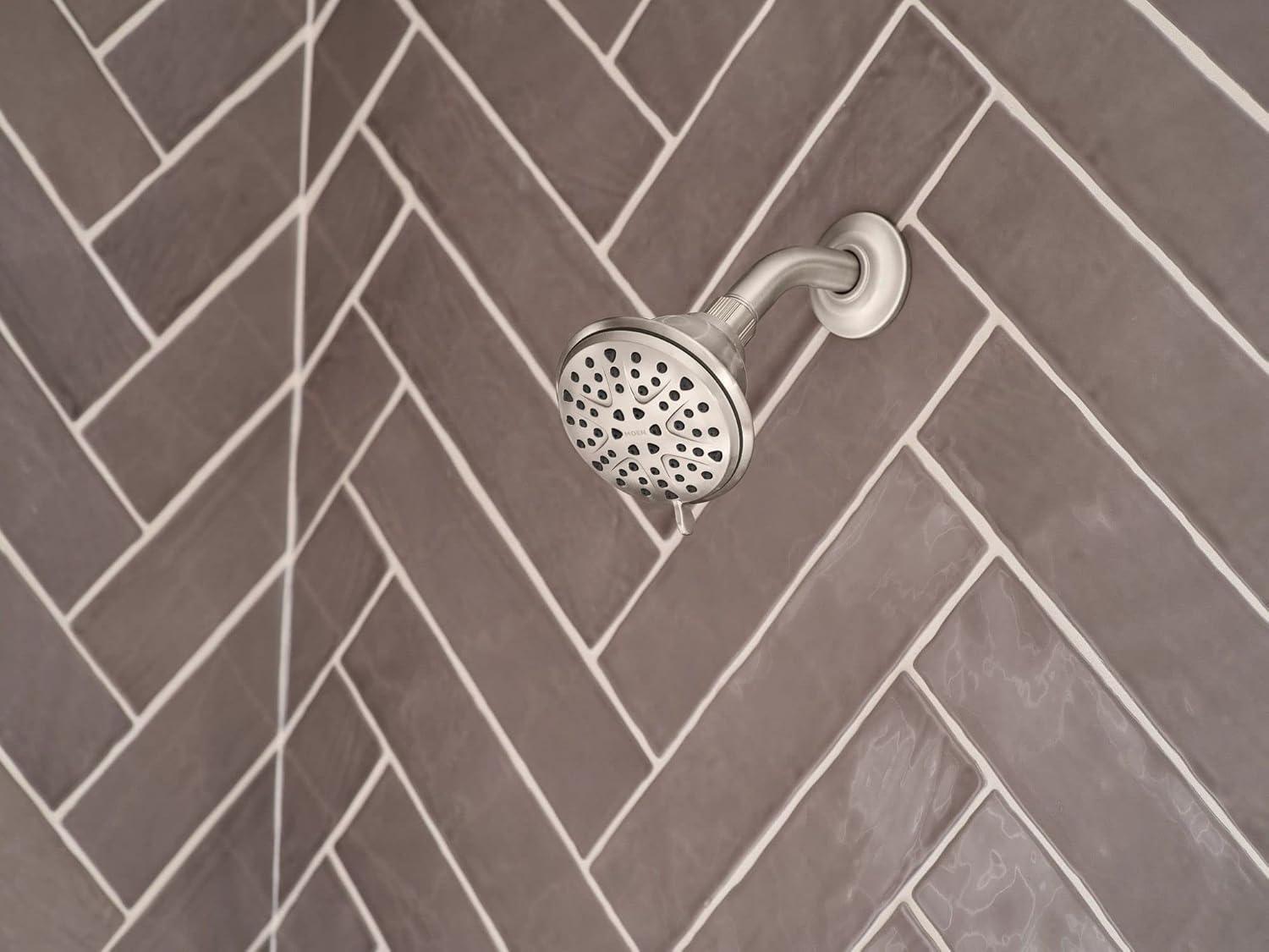 image:imageMoen Attune 8Function Wall Mount Fixed Showerhead Spot Resist Brushed Nickel 218W0SRNBrushed Nickel