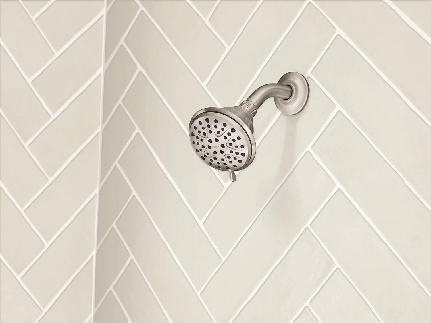 image:imageMoen Attune 8Function Wall Mount Fixed Showerhead Spot Resist Brushed Nickel 218W0SRNBrushed Nickel