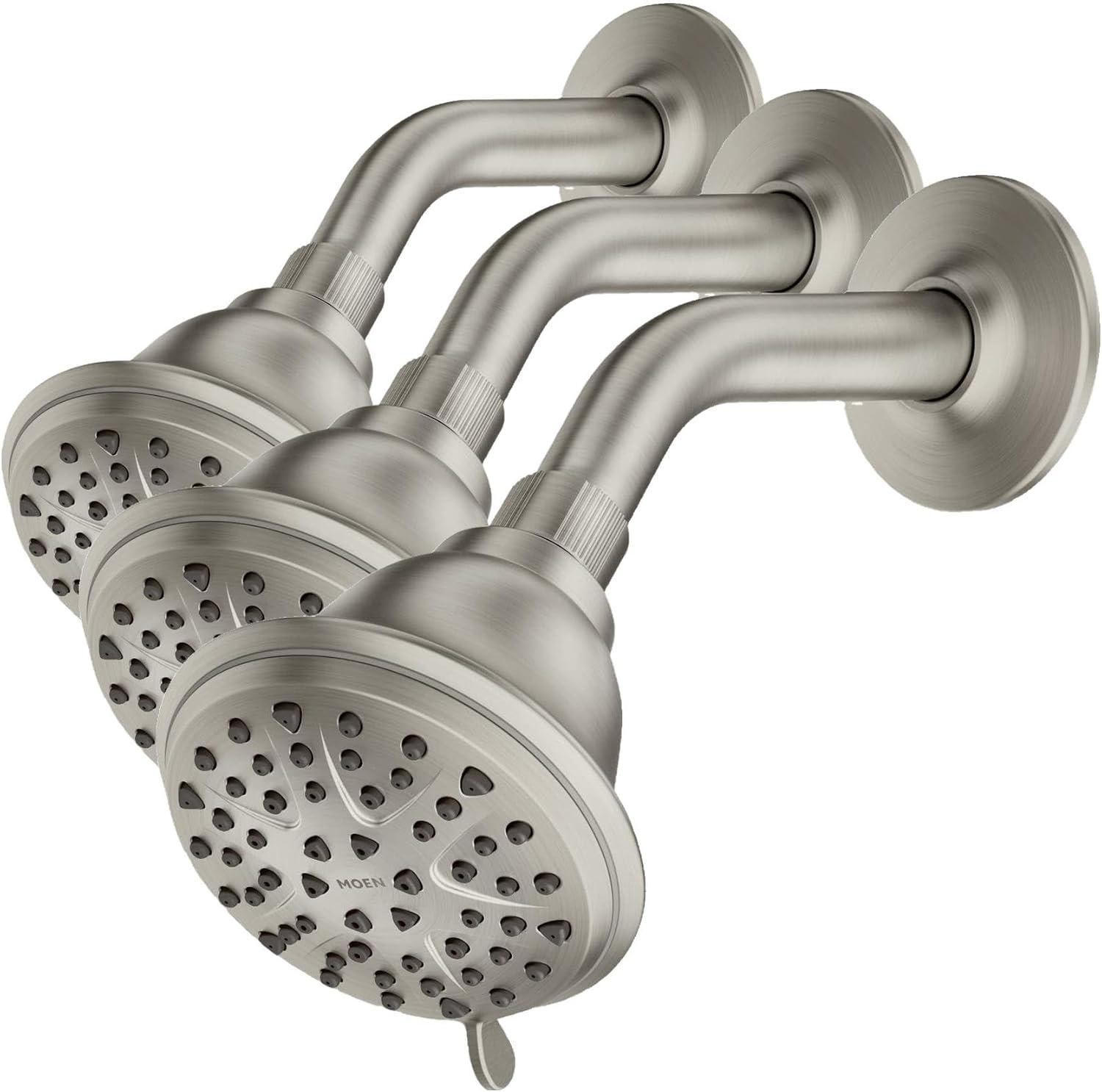 image:imageMoen Attune 8Function Wall Mount Fixed Showerhead Spot Resist Brushed Nickel 218W0SRNBrushed Nickel