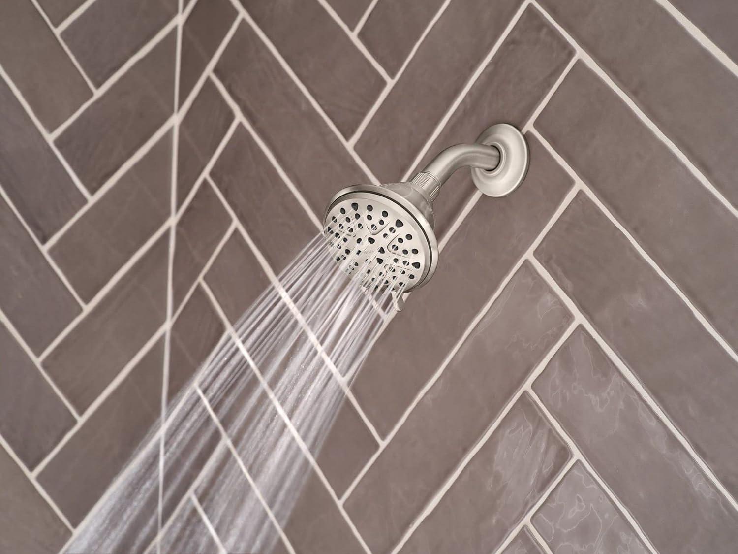 image:imageMoen Attune 8Function Wall Mount Fixed Showerhead Spot Resist Brushed Nickel 218W0SRNBrushed Nickel