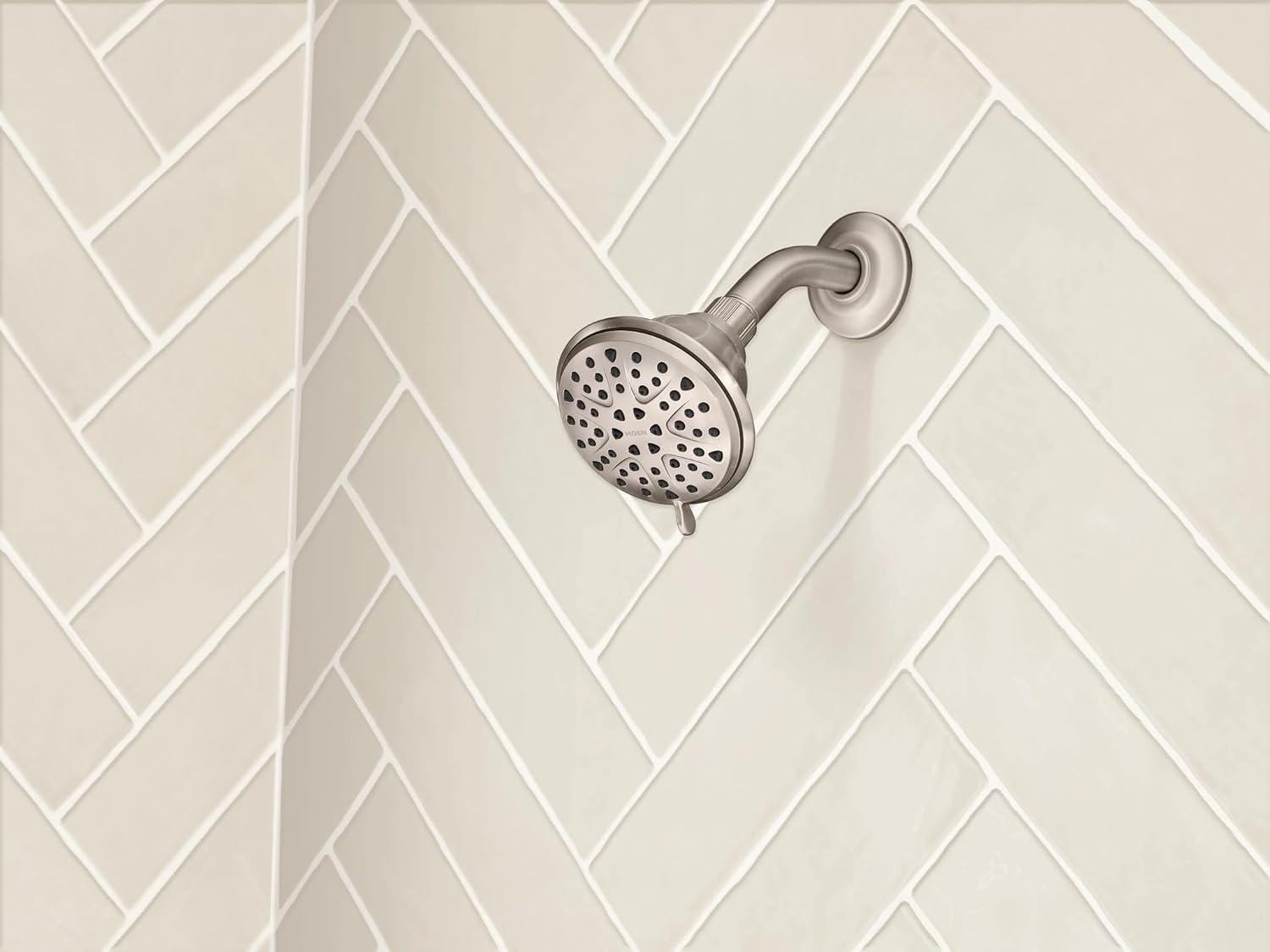 image:imageMoen Attune 8Function Wall Mount Fixed Showerhead Spot Resist Brushed Nickel 218W0SRNBrushed Nickel